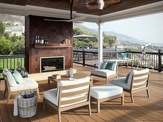60 Pack Deck Balusters 36'' Straight Deck Railing Balusters (Rectangle) with End Caps & Screws,Hollow Rectangle Deck Balusters for Deck Railing Porch