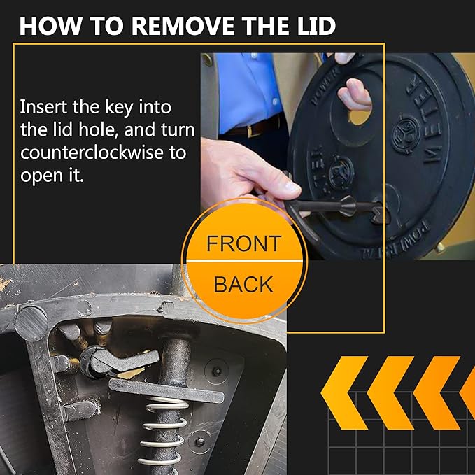Feekoon 1 Pack 5.5'' Water Meter Box Key, Compatible with M07001 Water Meter Cover Key, Water Meter Cover/lid Opening Tool, Quality Metal T Wrench Hook to Access the Main Valve for Turning Water off