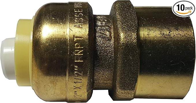 10 Pcs XFITTING 1/2" Push Fit Female Adapter