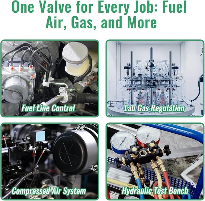 Angry Pony Stainless Steel 304 MNPT 1/4 female Straight Needle Valve, High Pressure Hydraulic Flow Control Valve for Water Oil Gas Systems, 900 PSI