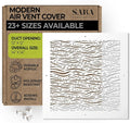 SABA Home Decor White Air Vent Cover - Acrylic Plexiglass 12 x 12 Duct Opening (14 x 14 Overall) Return Grille Decorative Covers for Walls & Ceilings NOT for Floor USE, Waves