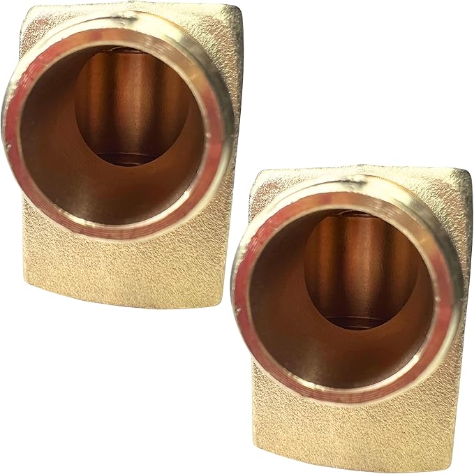 2pcs Brass 1/2" NPT Male x 1/2" NPT Female 90 Degree Forged Barstock Street Elbow Fitting Connection by CX WONDERLAND
