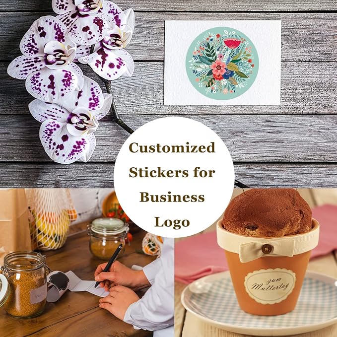 100-500 Pcs Custom Stickers Personalized Labels with Any Design Image Logo Text for Business Logo Thank You Labels,1/2/3/4 inch Customized Stickers(Cloud)