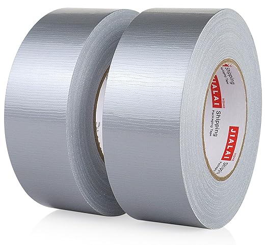 2-Pack Duct Tape - 165ft x 2in - Duct Tape Heavy Duty, Silver, Flexible, No Residue, Tear by Hand - for Repairs Crafts & Home Improvement