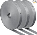 3 Roll Plastic Hanger Strap 3/4 Inch x 50 Feet Reinforced Flexible Heavy Duty Strong Support Hanger Strap for Pipe & Ducts Securing in Plumbing & HVAC, Total 150ft