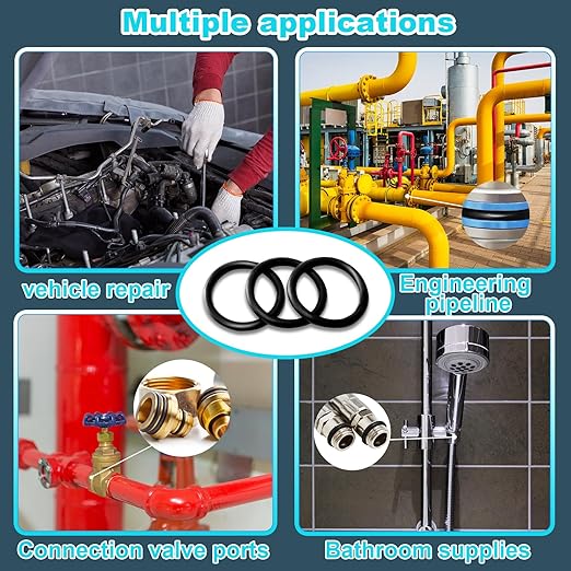 KEZE 1008 Pcs SAE O Ring Kit,32 Sizes USA Standard Nitrile 70A Rubber Seals Inch O Rings Set with 4 Pieces O Rings Remover Tools for Faucet Automotive Hydraulic Plumbing AS568:006-226
