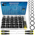 1086 Pcs SAE Standard O Ring Kit Nitrile Rubber O-Rings Assortment with O‘Ring Pick for Hydraulic Automotive Plumbing Faucet Seal Repair 32 Size Inch ID:1/8”-2”