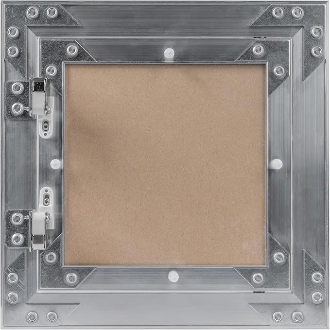 Vent Systems 8" x 8" Inch Aluminum Drywall Access Panel – Recessed Metal Square Inspection Door for Wall, Ceiling, Plumbing, HVAC System – Indoor Use for Home, Garage, Office Renovation or Repair