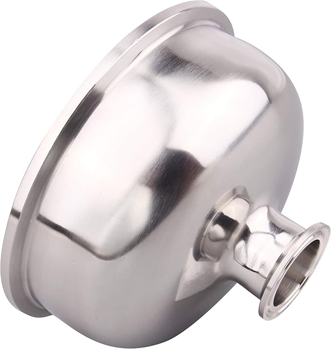 DERNORD Tri Clamp Bowl Reducer Sanitary Fitting Stainless Steel 304 (Tri Clamp Size: 6 inch x 1.5 inch)