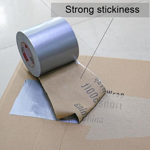 Wide Duct Tape, Industrial Grade Silver Tape 5 inches x 55 Yards (164 ft), 9 Mil Heavy-Duty, Waterproof, Strong, Flexible, No Residue, for Indoor & Outdoor Crafts Improvement