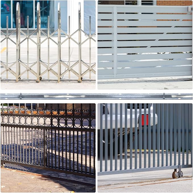 12ft Section Galvanized Inverted V Track | V- Track in 2 6 Foot Sections for Sliding Slide Gate | Driveway Gate Track