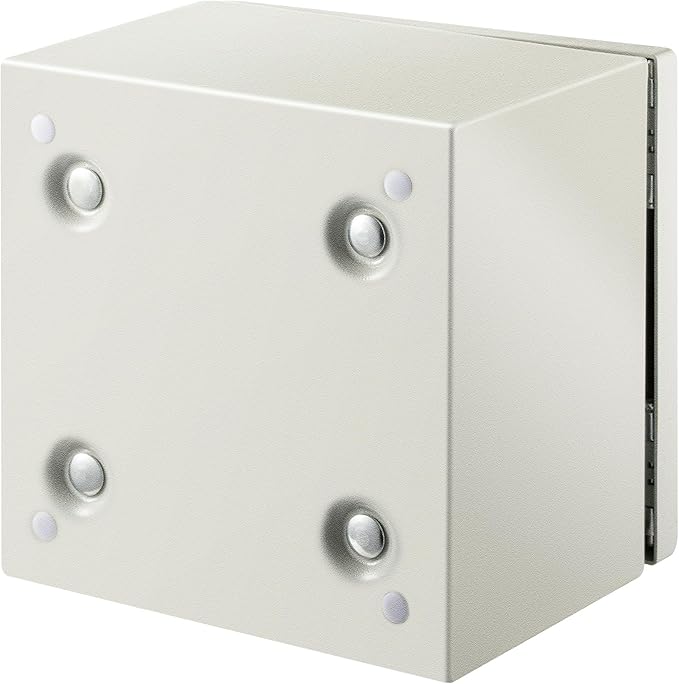 VEVOR NEMA Steel Enclosure, 8 x 8 x 6'' NEMA 4X Steel Electrical Box, IP66 Waterproof & Dustproof, Outdoor/Indoor Electrical Junction Box, with Mounting Plate