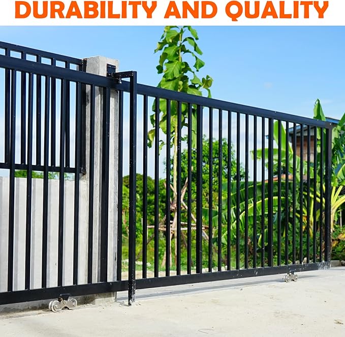 24ft Section Galvanized Inverted V Track | V- Track in 4 6 Foot Sections for Sliding Slide Gate | Driveway Gate Track