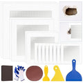 DIYSELF 21 PCS Drywall Repair Kit, 4/6/8/10 Inch Wall Patch Repair Kit with Metal Patches, Dry Wall Patch Kits for Bathroom, Nail Holes, Outlets, Wall Repair Patch-Only Refill Pack (No Spackle)