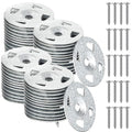 Fastener Kit Board Hardware Set, Includes 1-1/8 Inch Galvanized Steel Washers and Stainless Steel Screws for Fixing Fastening Installation(300 Pcs)