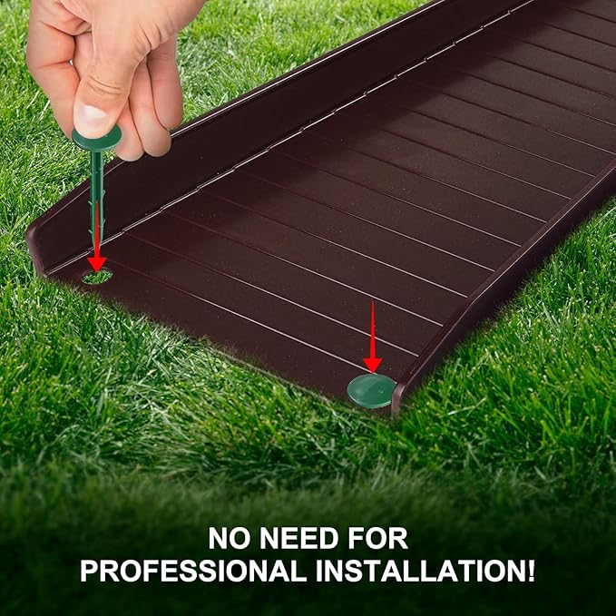 4 Pack Gutter Downspout Extensions,Rain Gutter Downspout Splash Block,Downspout Diverter,Down Spout Drain Extension,Gutter Splash Prevention Device for Cement Floor Lawn Ground (Brown)