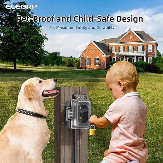 ELEGRP Outdoor GFCI Outlet with in Use Cover and Box Kit, 1 Gang, 15 Amp TRWR Self-Test GFI Receptacle, Extra Duty Metallic Electrical Outlet Box, Lockable in Use Cover, UL Listed, Black, 1 Pack