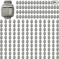 Conduit Connectors, 3/4 Inch Liquid Tight Connector NPT Non-Metallic for PVC Electrical Flexible Conduit Fittings, 180 Degree Straight, UL Listed for Home Outdoor Tubes Tools, Grey (200-Pack)