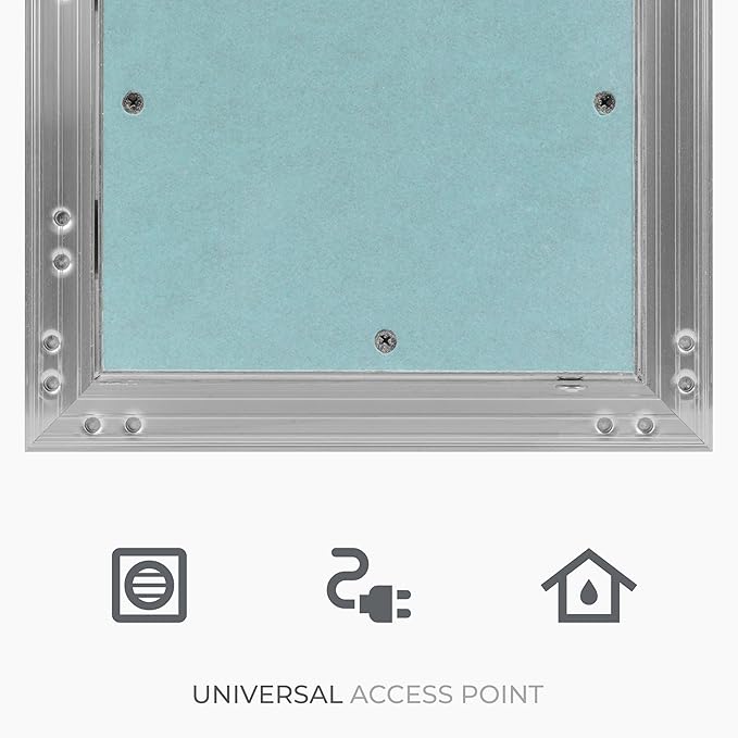 8" x 10" Inch Wall Access Panel - Waterproof Drywall Panel & Aluminum Frame Crawl Space Hatch Door - Plumbing Access Panel for Wall & Ceiling, HVAC - Drywall Access, Cover