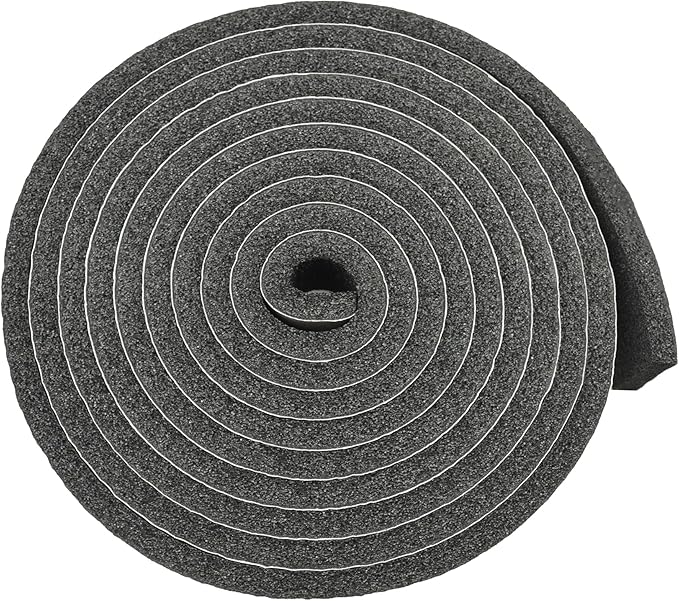 DOBTIM Pipe Insulation Foam Wrap Tape, self Adhesive with high Resilience for Pipe Insulation Wrap 13 Ft Long x 2 Inch Wide x 3/8 Inch Thick