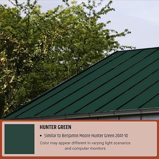 Liquid Rubber Color Waterproof Sealant - Elastomeric Roofing Coating for Flat or Slope Roofs & Foundations - DIY Paint & Leak Repair Membrane Compatible with Metal & Concrete - Hunter Green, 1 Quart