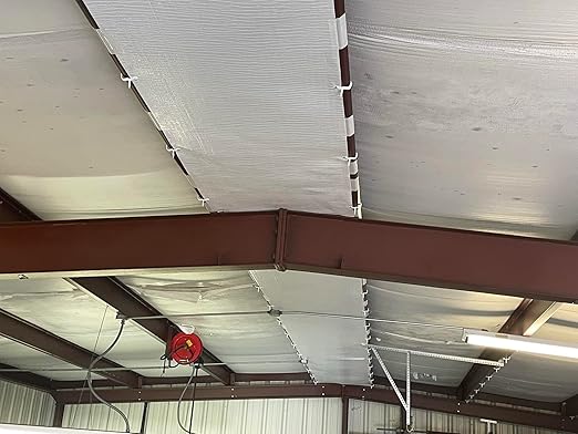BlueTex Insulationㅤ 6" Wide x 180' Long White Vapor Barrier Seam Tape - 1 Roll Waterproofing and Great for Crawlspaces, Insulation Repair, Underlayment Seams, Metal Building Insulation Seams