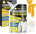 Concrete Crack Filler, 1.5LB High Elasticity Self Leveling Cement Crack Filler, Slab Concrete Waterproof Repair Sealant for Driveway, Walkway, Patio, Joint, Indoor and Outdoor - Grey (24.7oz)