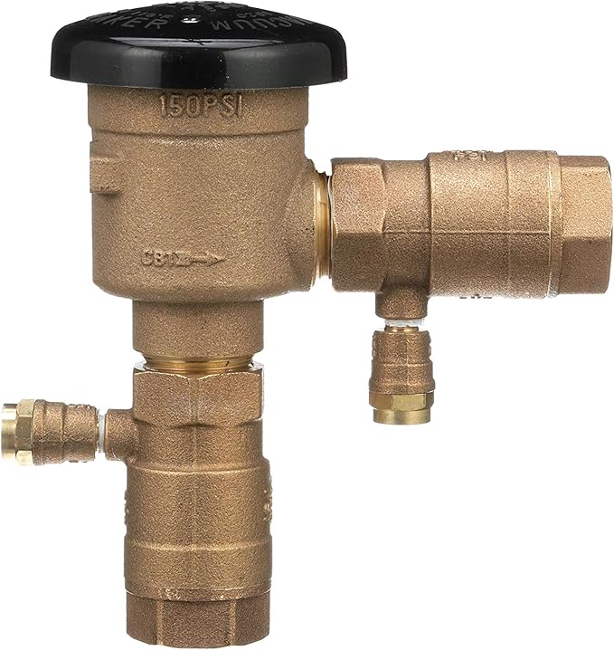 Zurn Wilkins 1" 720A Pressure Vacuum Breaker Assembly with SAE flare test fitting