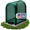 Steel Protection Backflow Preventer Security Cage for Outside - Extra-Small - Green - Guardian Enclosures - Cage Dimensions, Internal 11 1/8″ W x 20″ H x 16″ L, External 13 3/8″ W x 20″ H x 20 3/8″ L