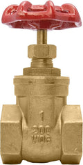 1" Brass Gate Valve - 200WOG, FxF NPT