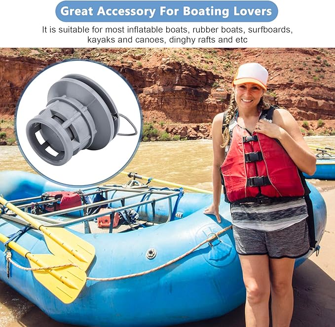 Inflatable Boat Valve Gasket, Air Track Valve, Air Track Air Plug, Kayak Air Valve, Inflatable Boat Valve for Kayak Canoe Inflatable Boat Dinghy