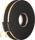 Self Adhesive Foam Tape Weatherstrip 1/4in x 1/8in x 66Ft High Density Foam Insulation Strips Foam Seal Weather Stripping with Strong Adhesive for Door and Window Sound Isolation Soundproofing