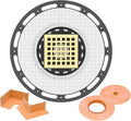 Shower Drain Kit with Brushed Gold Shower Grate, Waterproof Membrane and Pipe Sealing Collar, Complete Floor Drain System for Tiled Showers and Bathrooms