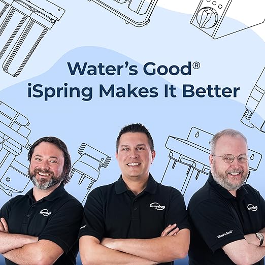 iSpring Whole House Water Filter System, Reduces Chlorine, Chloramine, Lead, Water Filter Lasts up to 5 Years, Model: WF1054
