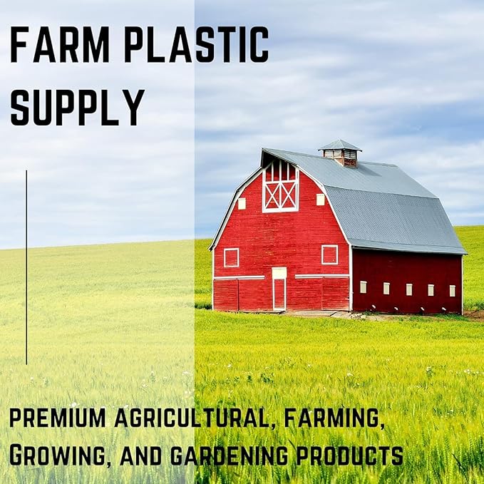 Farm Plastic Supply - Protective Clear Overwintering Plastic Film - Overwintering Film, 6 Mil Clear Plastic Film, Greenhouse Plastic, Durable Plastic Sheeting (4 Mil 3' x 200')