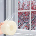 Transparent Window Seal Weather Sealing Tape 2 Inch x 35 Yards Weather Stripping Residue Free Clear Window Insulation Tape for Shower Glass Gaps and Doors Windproof Tape