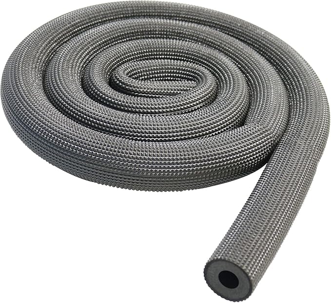 Pipe Insulation Tubing, BESUNTEK 6ft Heat Preservation Insulated Foam Tubing Handle Grip Support, for Water Pipes, air Conditioning Pipes (0.75" × 0.39", Black, BESUNTEK-121)