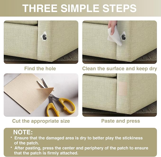 Canvas Repair Tape 4×70 Inch Waterproof Self-Adhesive Fabric Repair Patch for Repairing Boat Covers,Tents,Patio Umbrellas,Car Seats,Luggage,Sofas.(Light Beige)