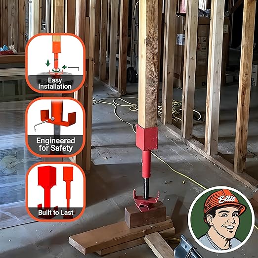 Ellis Manufacturing Co. Shore Holder, 3/16" Steel Cup for Attaching Shores to 2x4 or 2x6 Joists, Secure with Duplex Nails, 2x4 Cup Type