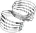 Hose Clamp Set - 10PCS 5 inch 304 Stainless Steel Worm Gear Hose Clamps for Fuel Line,dryer,Intercooler，Garden Water Pipe and Washing machine,Automotive Plumbing,4 1/2'' hose clamps