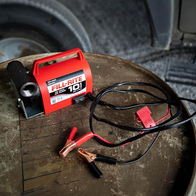 Fill-Rite FR1612 Portable Diesel Transfer Pump (Pump Only w/Power Cable & Battery Clips)