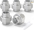 TAISHER 2PCS 304 Stainless Steel Union，3/8" NPT Female Cast Pipe Fitting