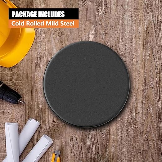 1/4 Round Steel Plate Base 12 inch Diameter, A36 Steel Plates Sheet Hot Rolled Weldable Circle (1 Pack)