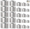 TAISHER 25PCS Stainless Steel Internal Hex Thread Socket Pipe Plug Fitting 1/8" 1/4" 3/8" 1/2" 3/4" NPT Male