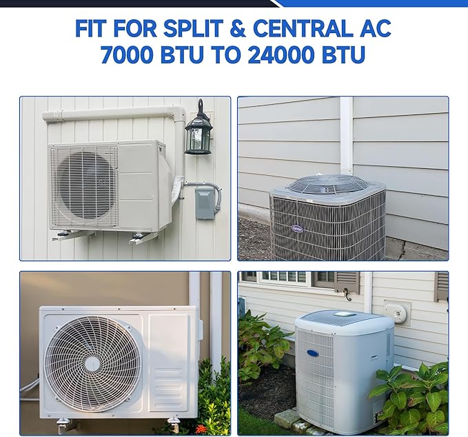 3'' 19 Ft Mini Split Line Cover Set, PVC & PP Ductless Pipe Cover Universal for Mini Split AC & Central AC, White