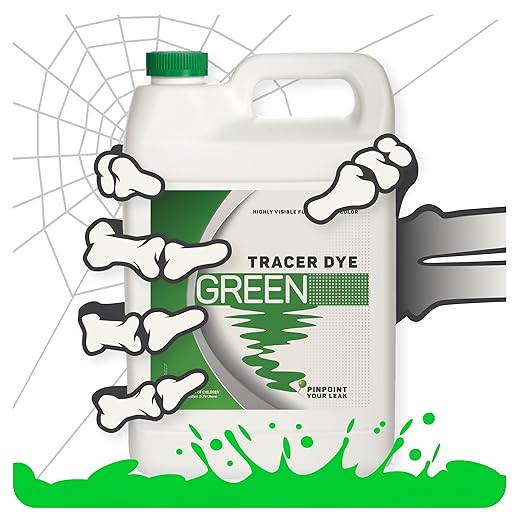 Green Tracing Dye - Highly Visible Concentrated Fluorescent Leak Detection Dye - 1 Gallon