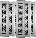 Floor Register 2x14-6 Pack Floor Vent Covers Heavy Duty Walkable Steel Floor Vents Adjustable Decorative Vent Covers for Home Floor Sidewall Office or Ceiling Vent