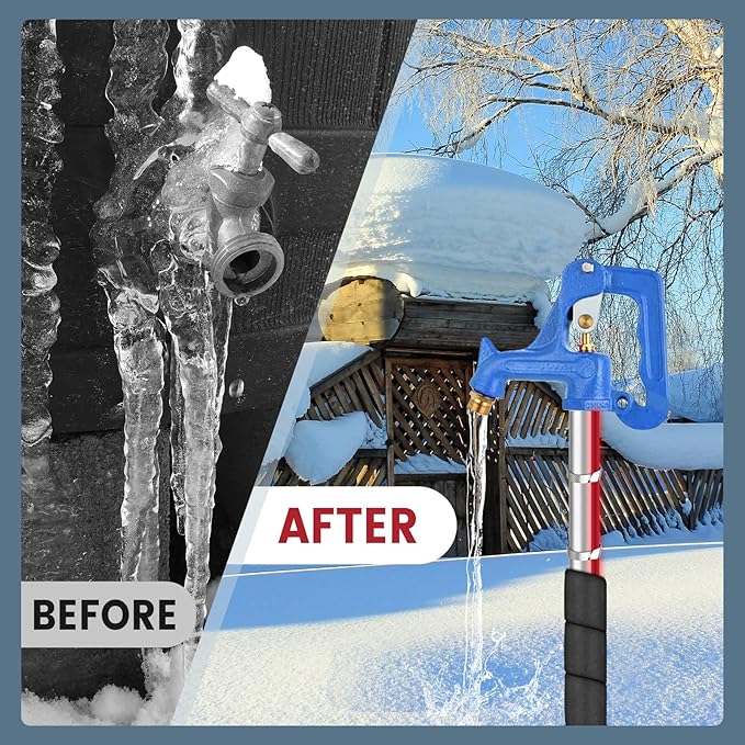 65 Feet Heating Tape for Pipe Freeze Protection with Build in Thermostat, 120 V Electric Pipe Protection from Freeze with Thermostat, 7 W/Ft, Heat Trace for Water Pipes