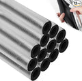 12pack Pipe Insulation Foam Tube for 3/4'' Pipes, Pre-Slit Duct Wrap with Aluminum Foil for Outdoor Winter Cold Hot Water Pipe Winterizing Heat Preservation Reduce Heat Loss (L 15.7")