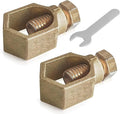 Copper Ground Rod Clamp, Great for 1/2”- 5/8” Grounding Rods (2, BCP58 (1/2''-5/8''))